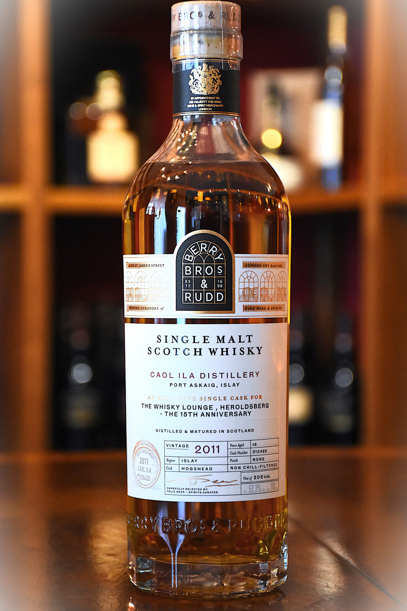 15th Anniversary Bottling - Caol Ila 2011, 15 y.o., Bourbon Cask, 53,3% Alc.Vol., Berry Bros. & Rudd