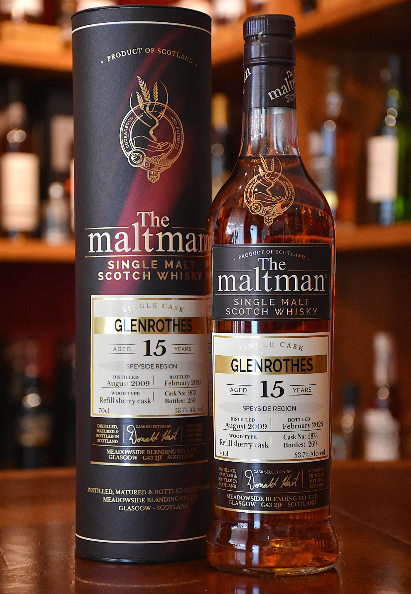Glenrothes 2009, 15 y.o. - Refill Sherry Hogshead, 53,7% Alc.Vol., The Maltman