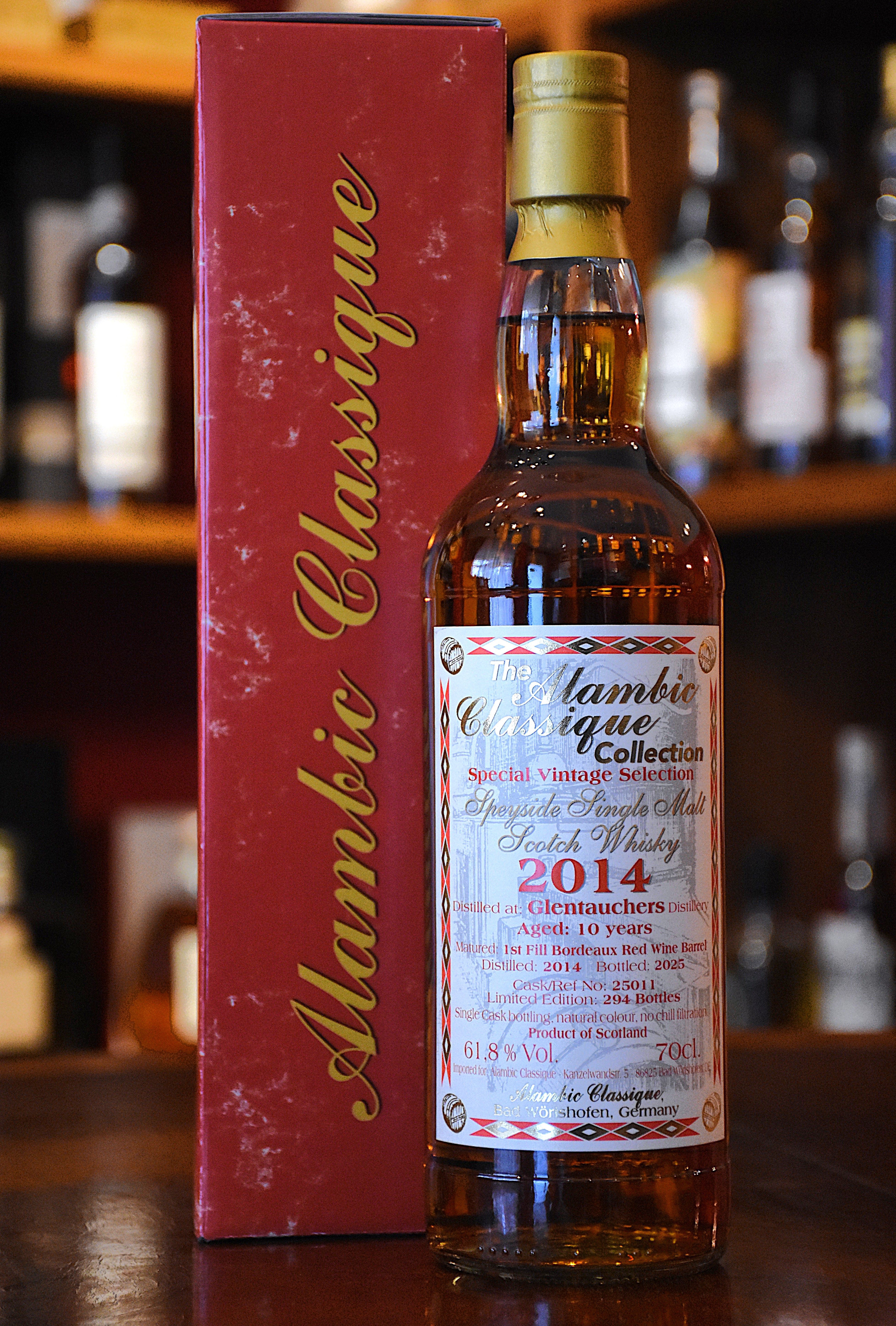 Glentauchers 2014, 10 y.o. - 1st Fill Bordeaux Red Wine Barrel, 61,8% Alc.Vol., Alambic