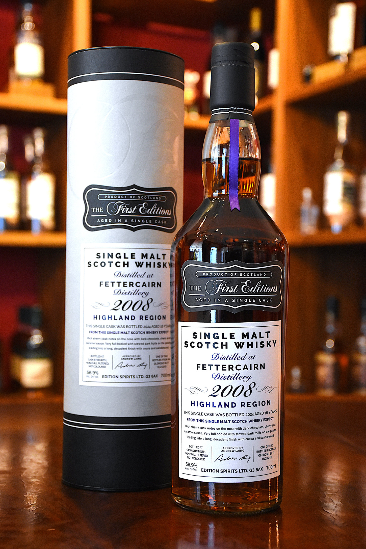 Fettercairn 2008, 16 y.o., Sherry Butt, First Edition, Cask No. HL21245, 56,9% Alc. Vol., Hunter Laing Fettercairn 2008, 16 y.o., Sherry Butt, First Edition, Cask No. HL21245, 56,9% Alc. Vol., Hunter Laing