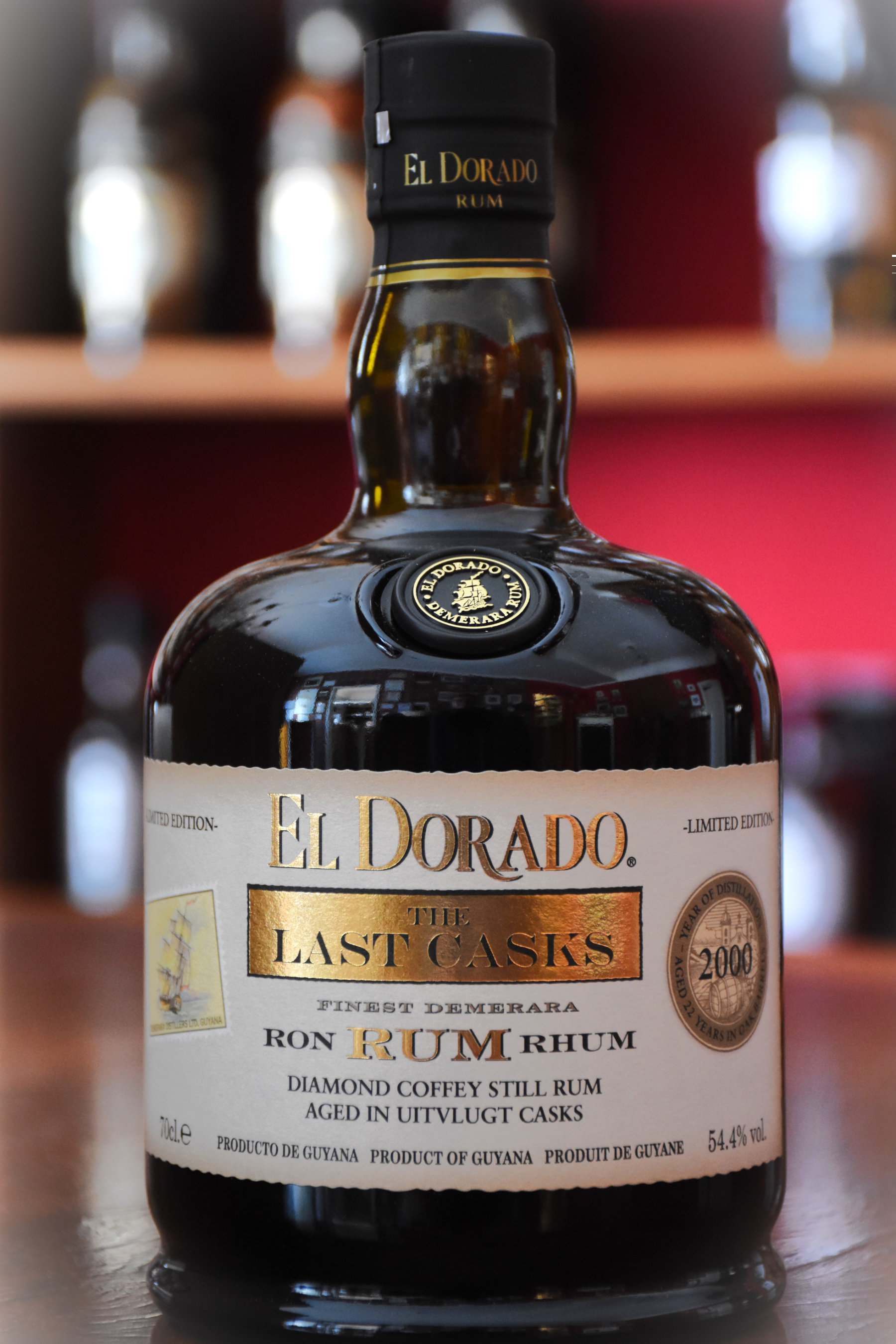 El Dorado, The Last Casks - Gold Label, 2000/2022, 54,4%Alc. Vol., Demerara Distillers