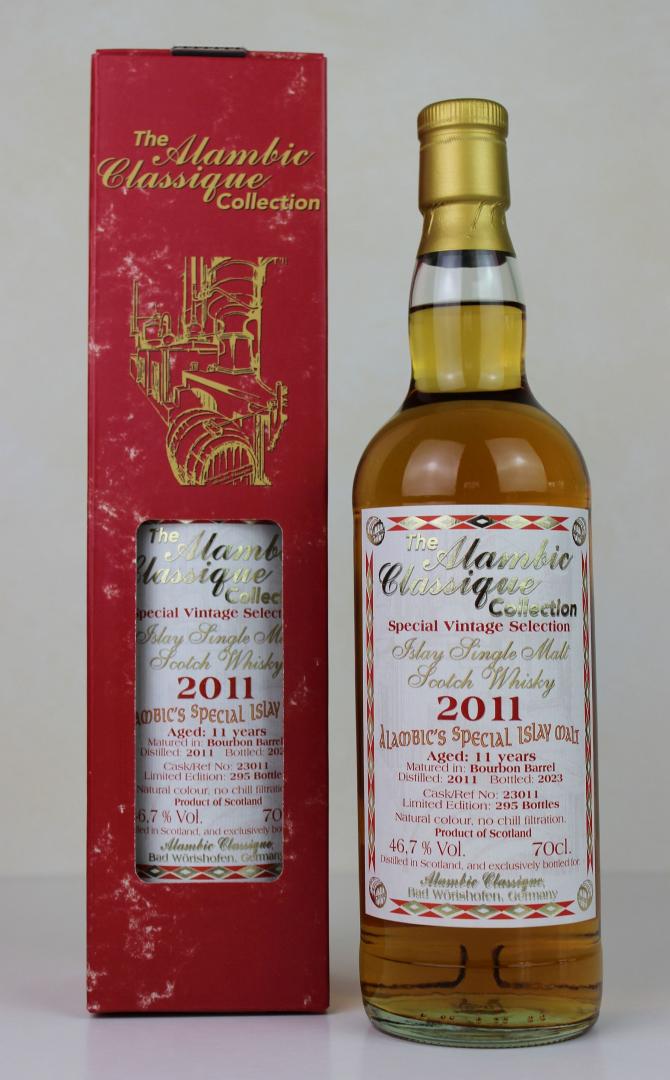 Alambic´s Special Islay Malt 2011, 11 y.o. - Bourbon Barrel, Cask No. 23011, 46,7% Alc.Vol., Alambic