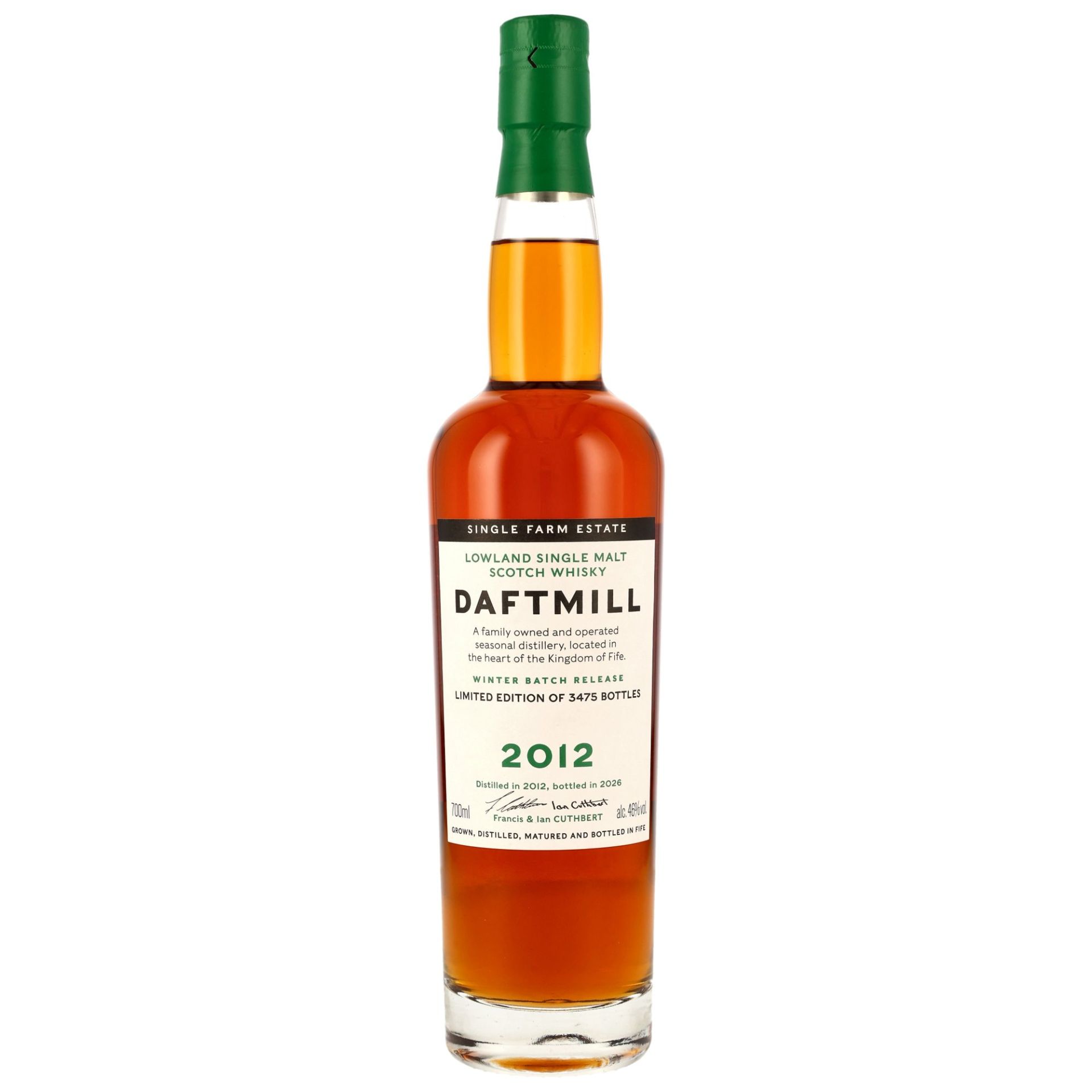 Daftmill 2012 / 2026, 13 y.o. - Winter Release, 46 % Alc.Vol., Distillery Original Bottling