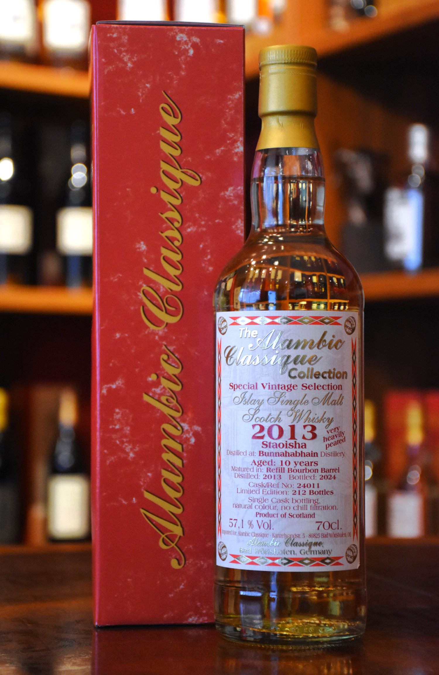 Staoisha (Peated Bunnahabhain) 2013, 10 y.o. - Refill Bourbon Barrel, 57,1% Alc.Vol., Alambic