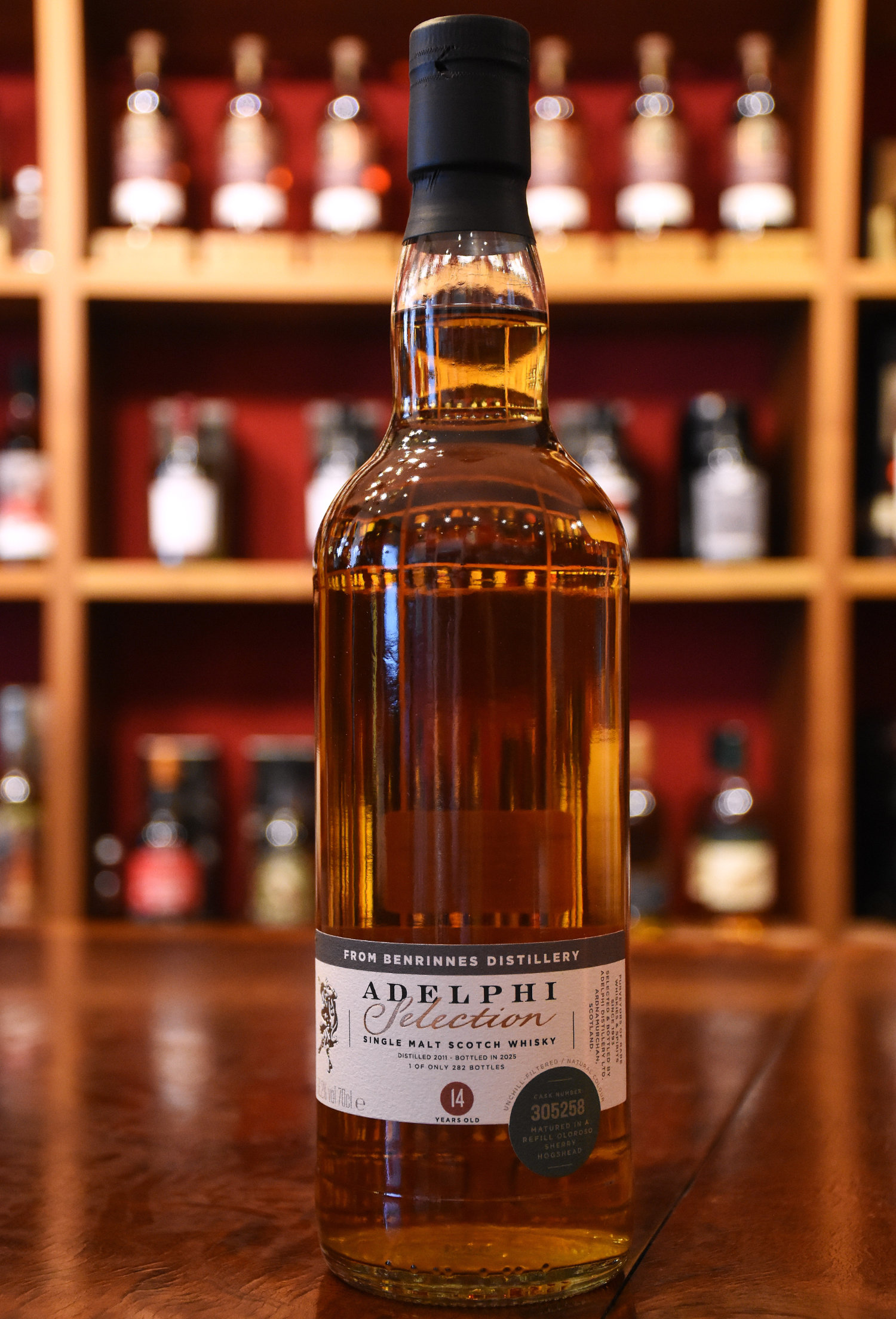 Benrinnes 2011, 14 y.o. - Refill Oloroso Sherry Hogshead, Cask No. 305258, 56,2% Alc.Vol., Adelphi