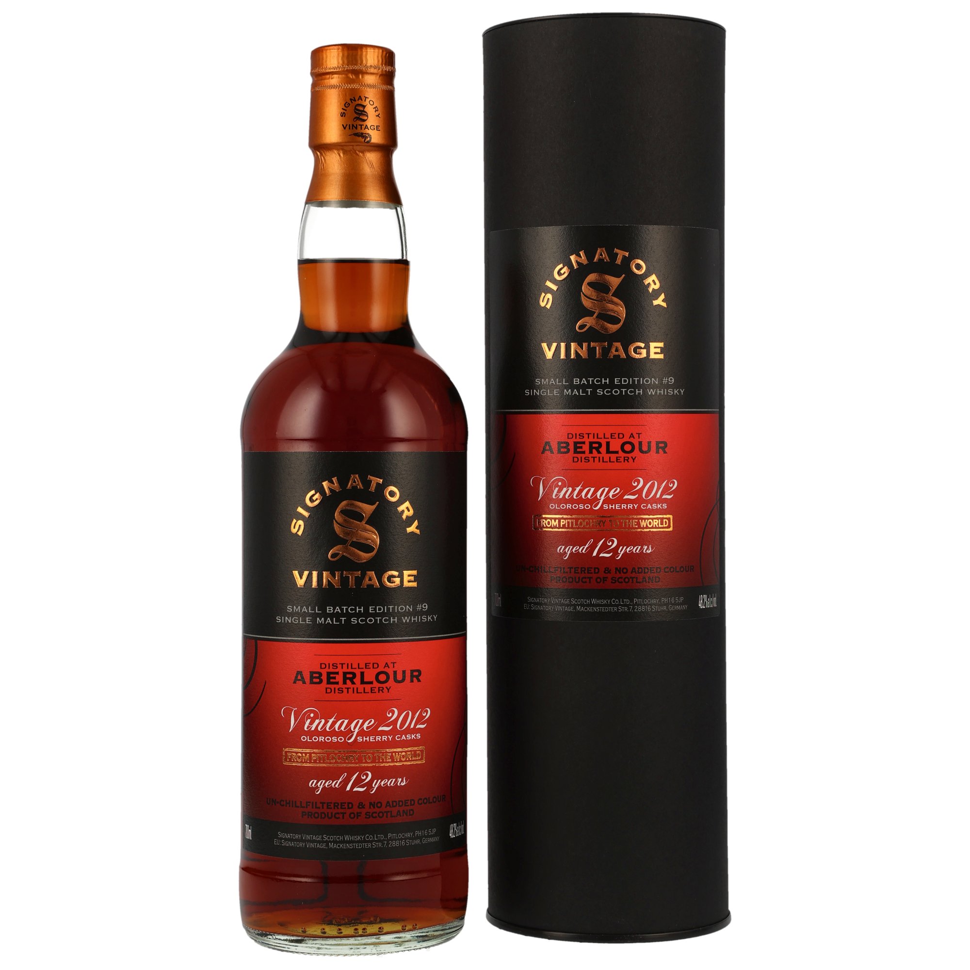 Aberlour 2012, 12 y.o. - Small Batch #9, 48,2% Alc.Vol., Signatory Aberlour 2012, 12 y.o. - Small Batch #9, 48,2% Alc.Vol., Signatory
