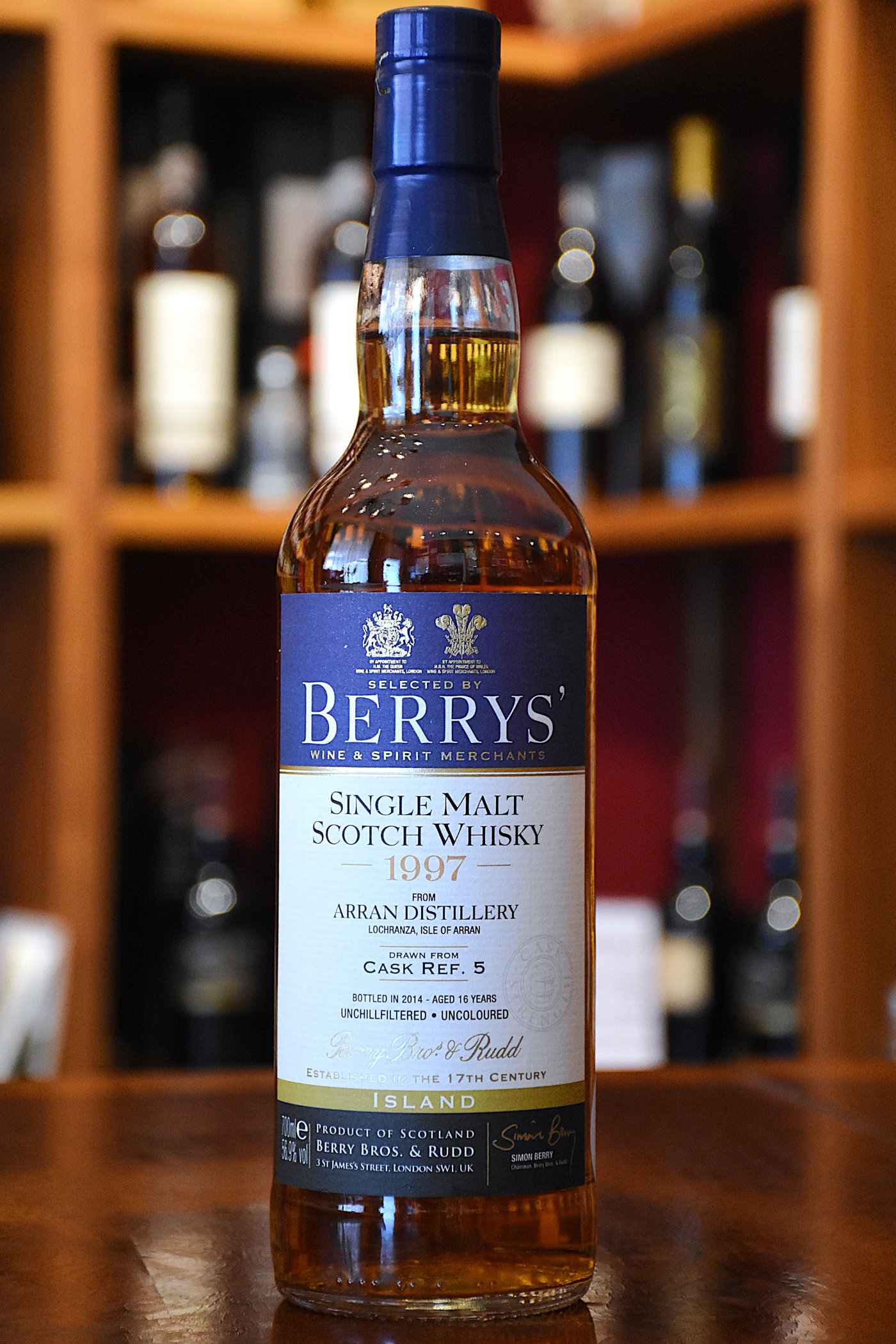 Arran 1997, Bottled 2014, 16 y.o., Marsala Finish, Cask No. 5, 56,9% Alc.Vol., Berry Bros. & Rudd