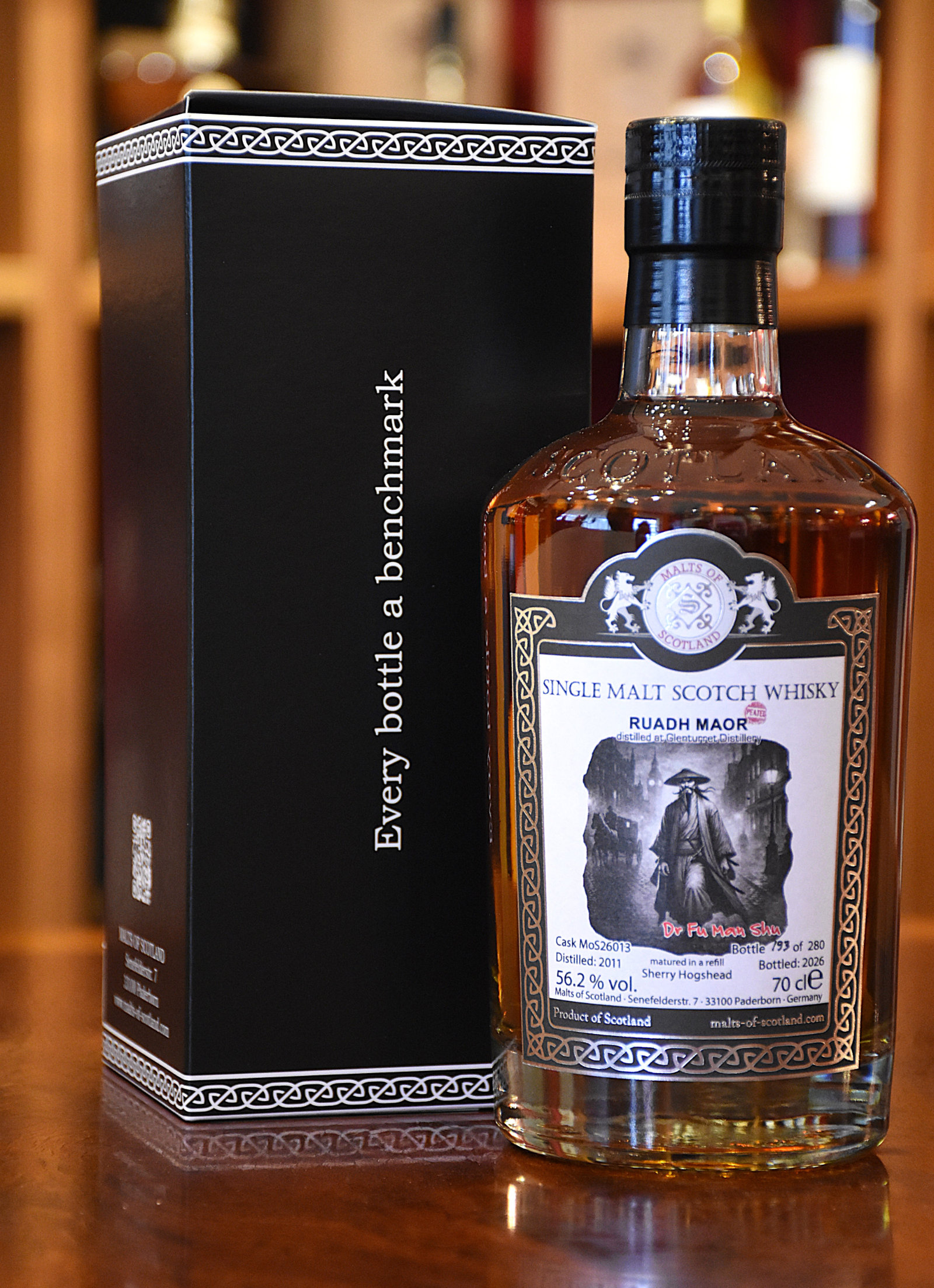 Ruadh Maor 2011, 15 y.o., Refill Sherry Hogshead - "Dr. Fu Man Shu", MoS26013, 56,2%Alc.Vol., Malts of Scotland