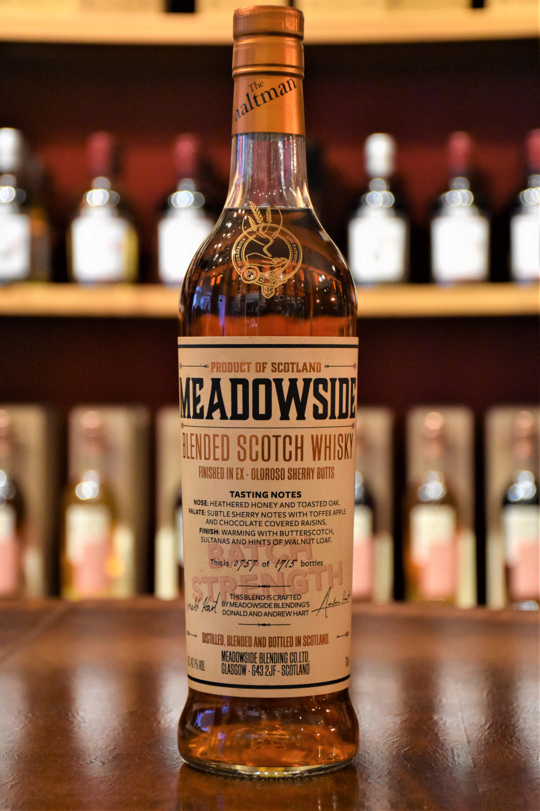 Meadowside Blended Scotch Whisky, Oloroso Sherry Butts