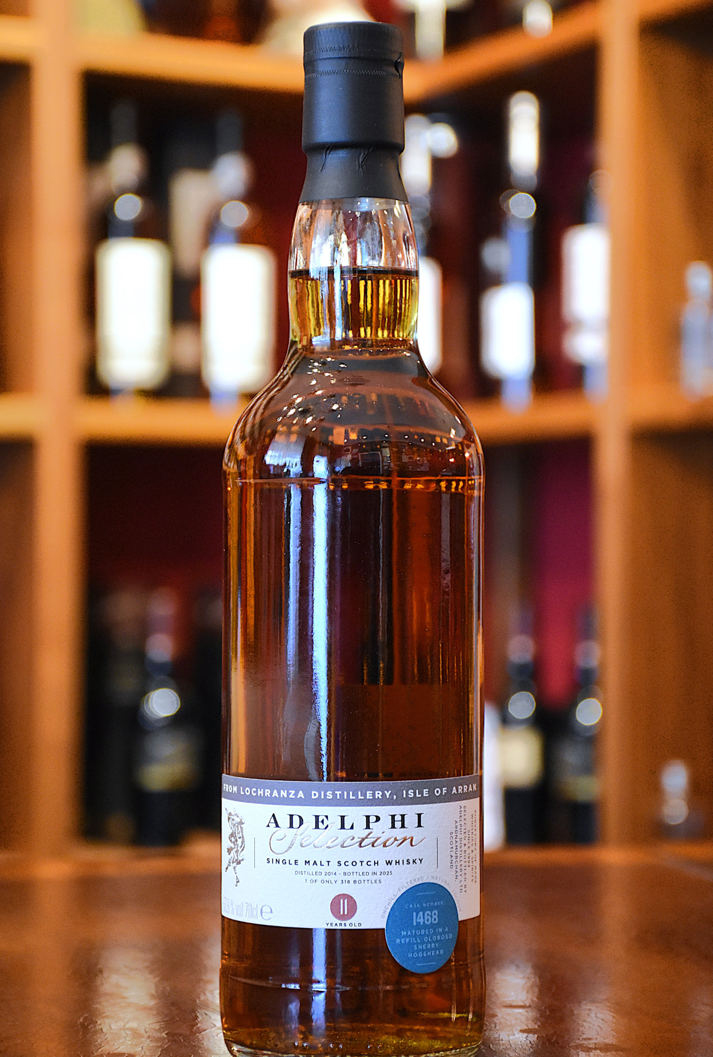 Arran 2014, 11 y.o. - Refill Oloroso Sherry Hogshead, Cask No. 1468, 57,6% Alc.Vol., Adlephi