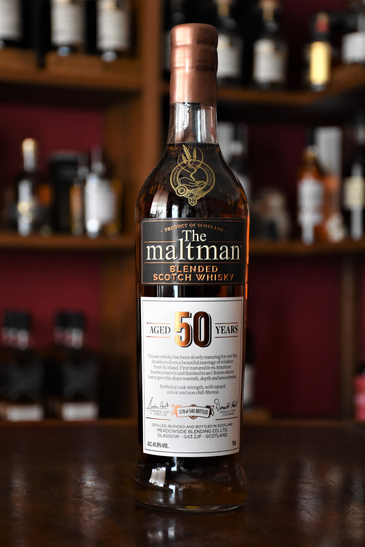 Maltman Blended Whisky 50 y.o. - Oloroso Sherry Cask Finish, 44,9% Alc.Vol., The Maltman