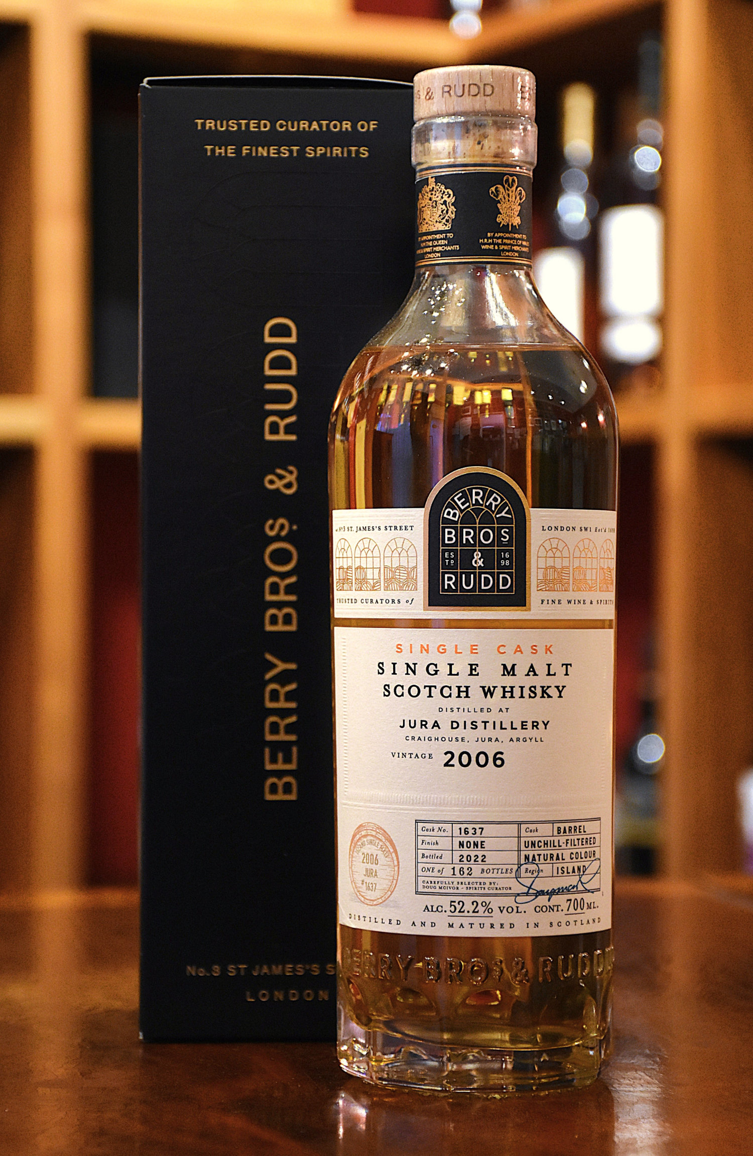 Jura 2006, 16 y.o. - Cask No. 1637, 52,2% Alc.Vol., Berry Bros. & Rudd