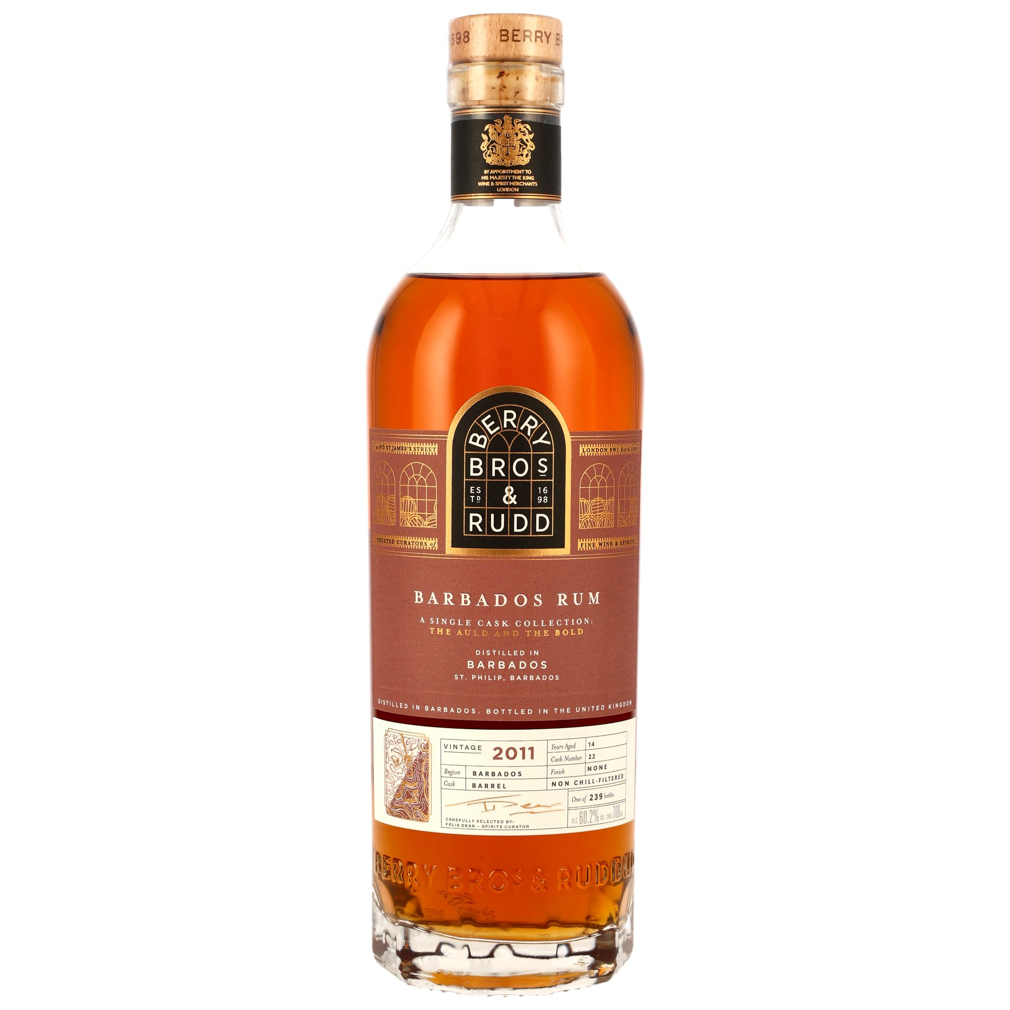 Barbados 2011, 14 y.o. - Barrel, The Auld and the Bold, 60,2%, Berry Bros and Rudd
