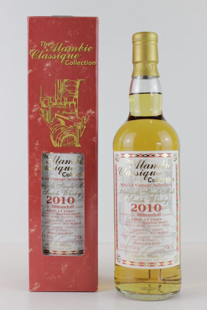 Miltonduff 2010, 14 y.o. - Bourbon Barrel, 63,6%Alc.Vol., Alambic
