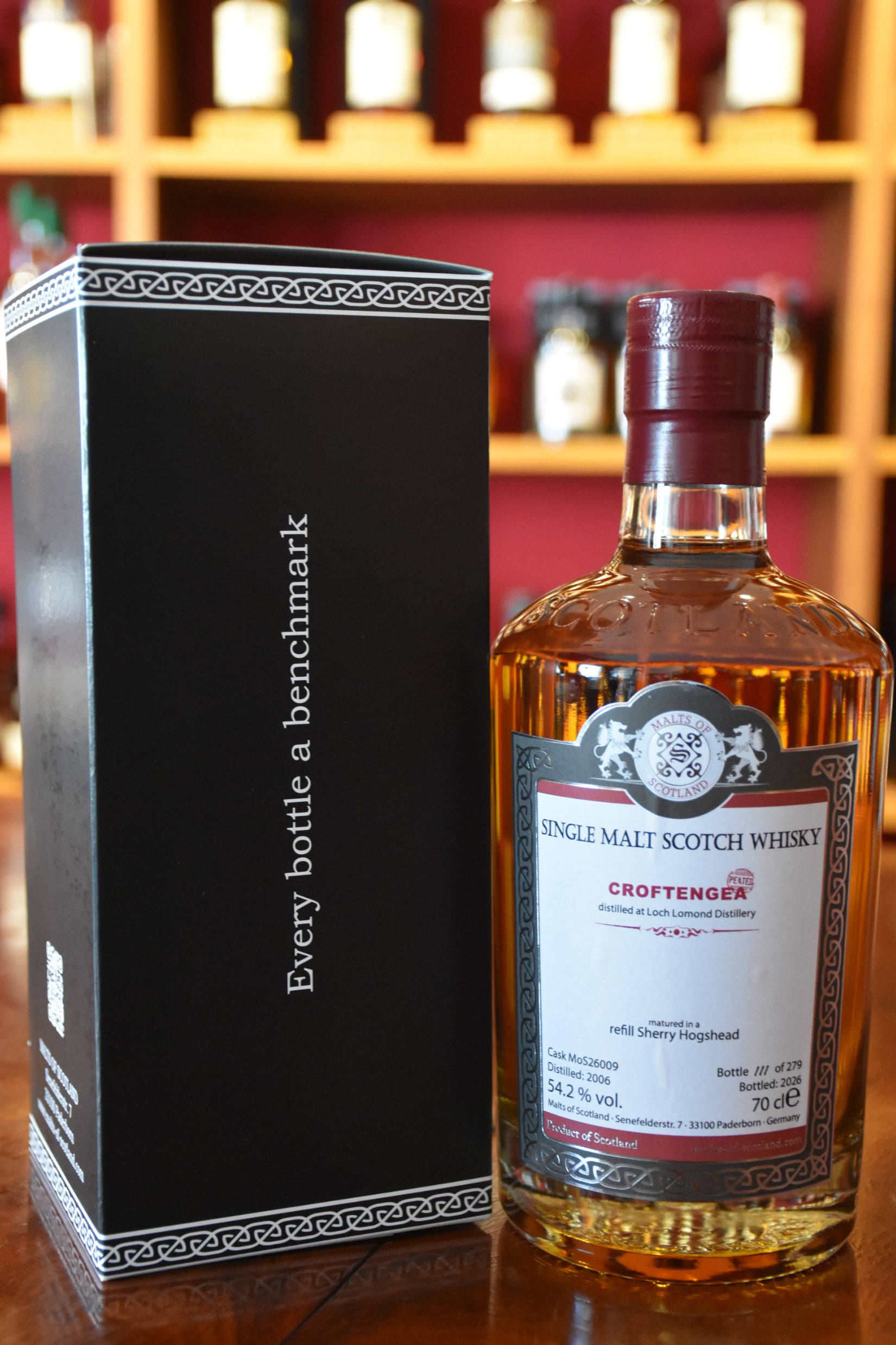 Croftengea 2006, 20 y.o., Refill Sherry Hogshead - MoS26009, 54,2%Alc.Vol., MoS26009, Malts of Scotland