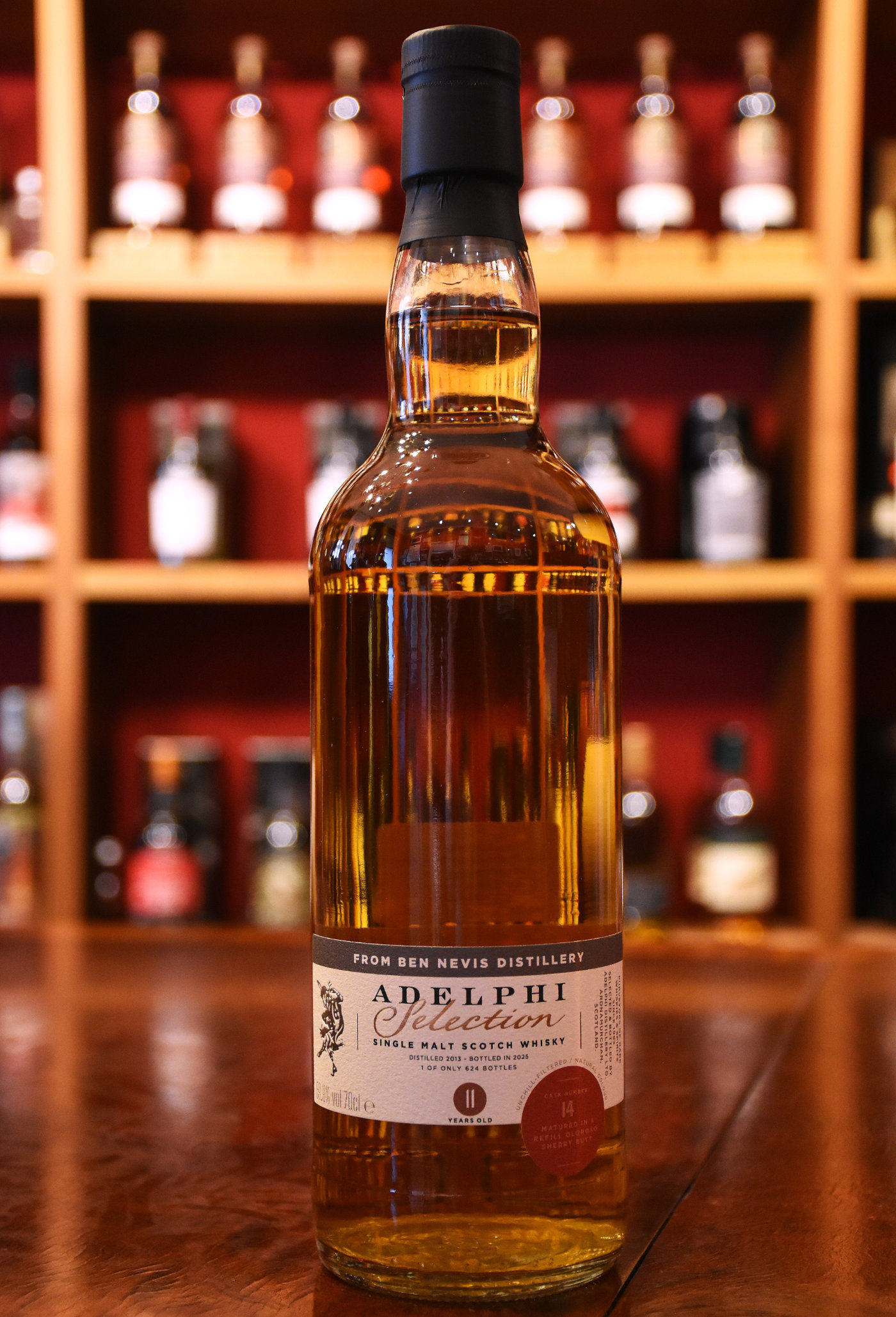 Ben Nevis 2013, 11 y.o. - Refill Oloroso Sherry Hogshead, Cask No. 14, 59,9% Alc.Vol., Adelphi