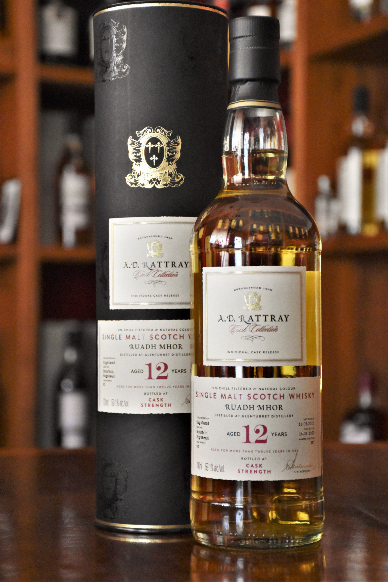 Ruadh Mhor (Peated Glenturret) 2010, 12 y.o. - Bourbon Hogshead, 59,1% Alc.Vol., A.D.Rattray