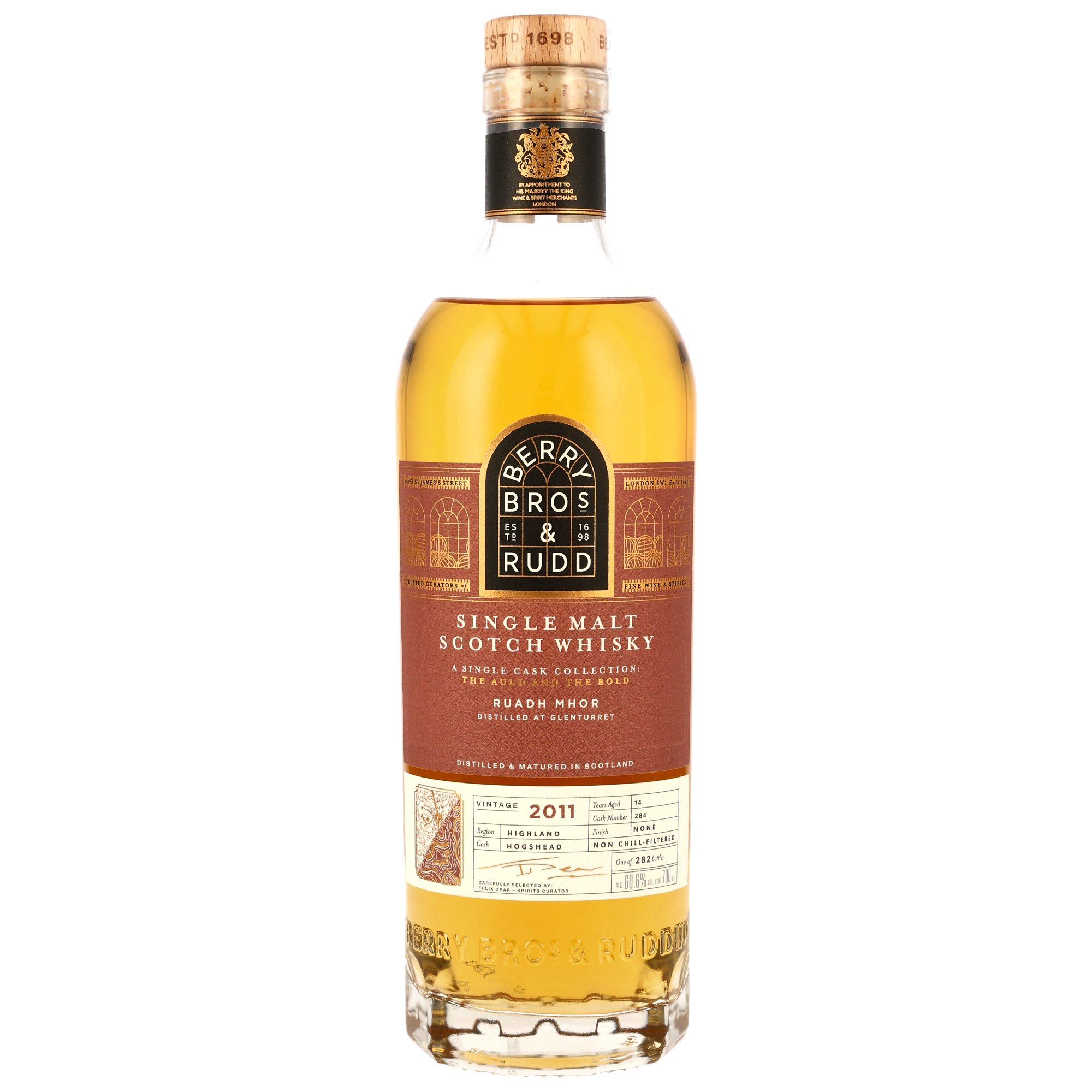 Ruadh Mhor 2011, 14 y.o. - Hogshead, The Auld and the Bold, 60,6% Alc.Vol., Berry Bros. & Rudd