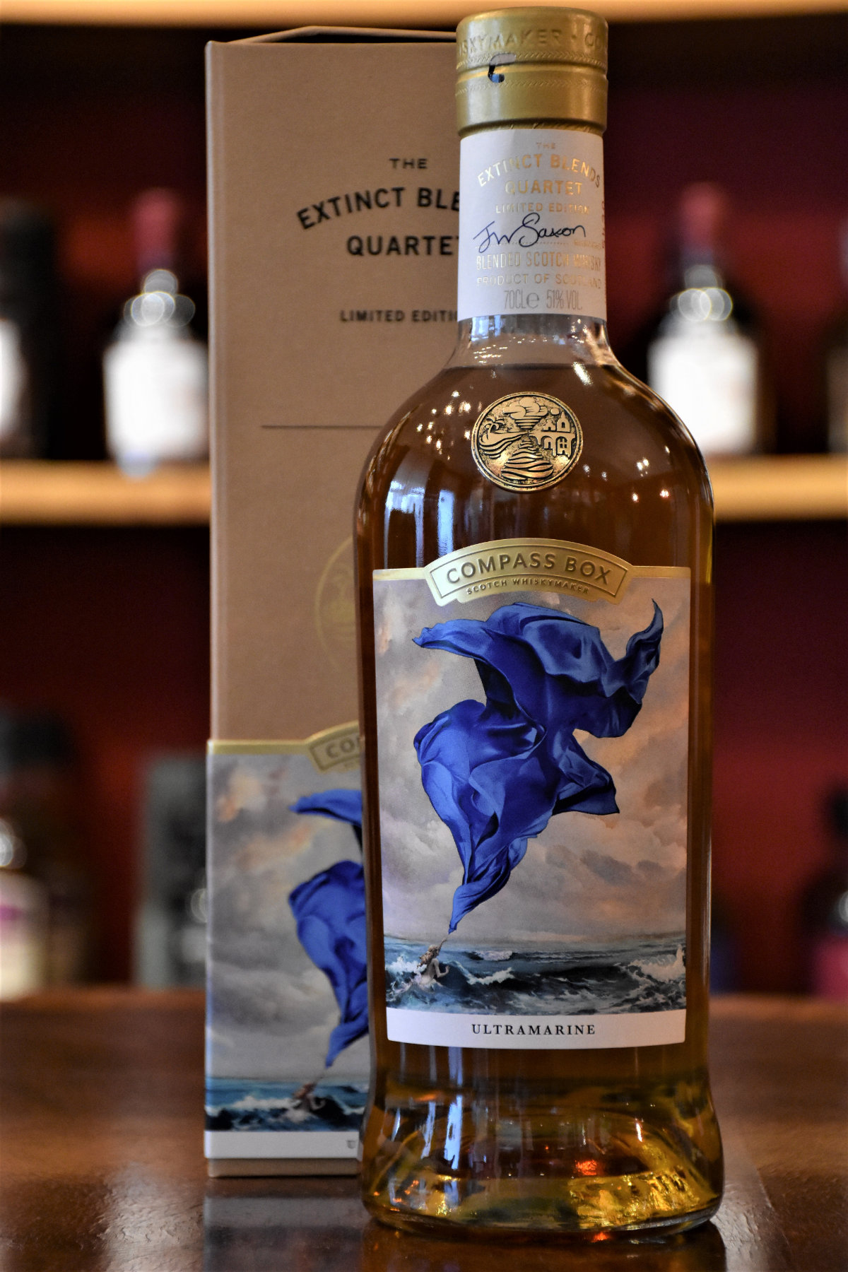 The Extinct Blends Quartet - Ultramarine, 51% Alc.Vol., Compass Box The Extinct Blends Quartet - Ultramarine, 51% Alc.Vol., Compass Box