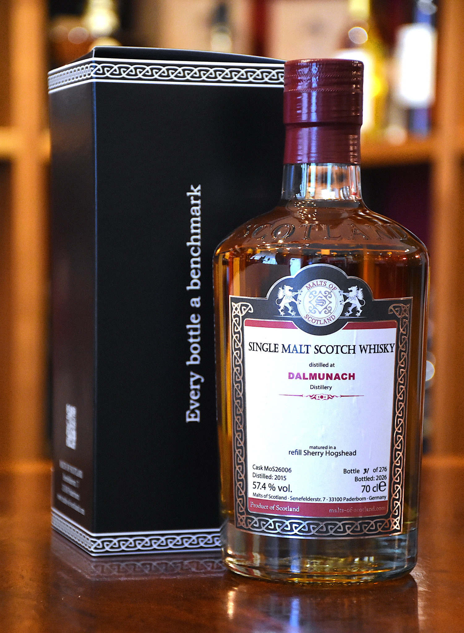 Dalmunach 2015, 11 y.o., Refill Sherry Hogshead, - MoS26006, 57,4%Alc.Vol., Malts of Scotland