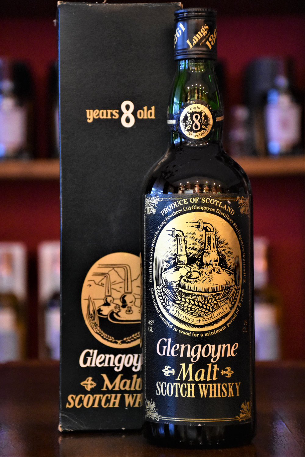 Glengoyne 8 y.o., Distillery Bottling 1970iger, 43 %, Originalabfüllung - Rare and Old