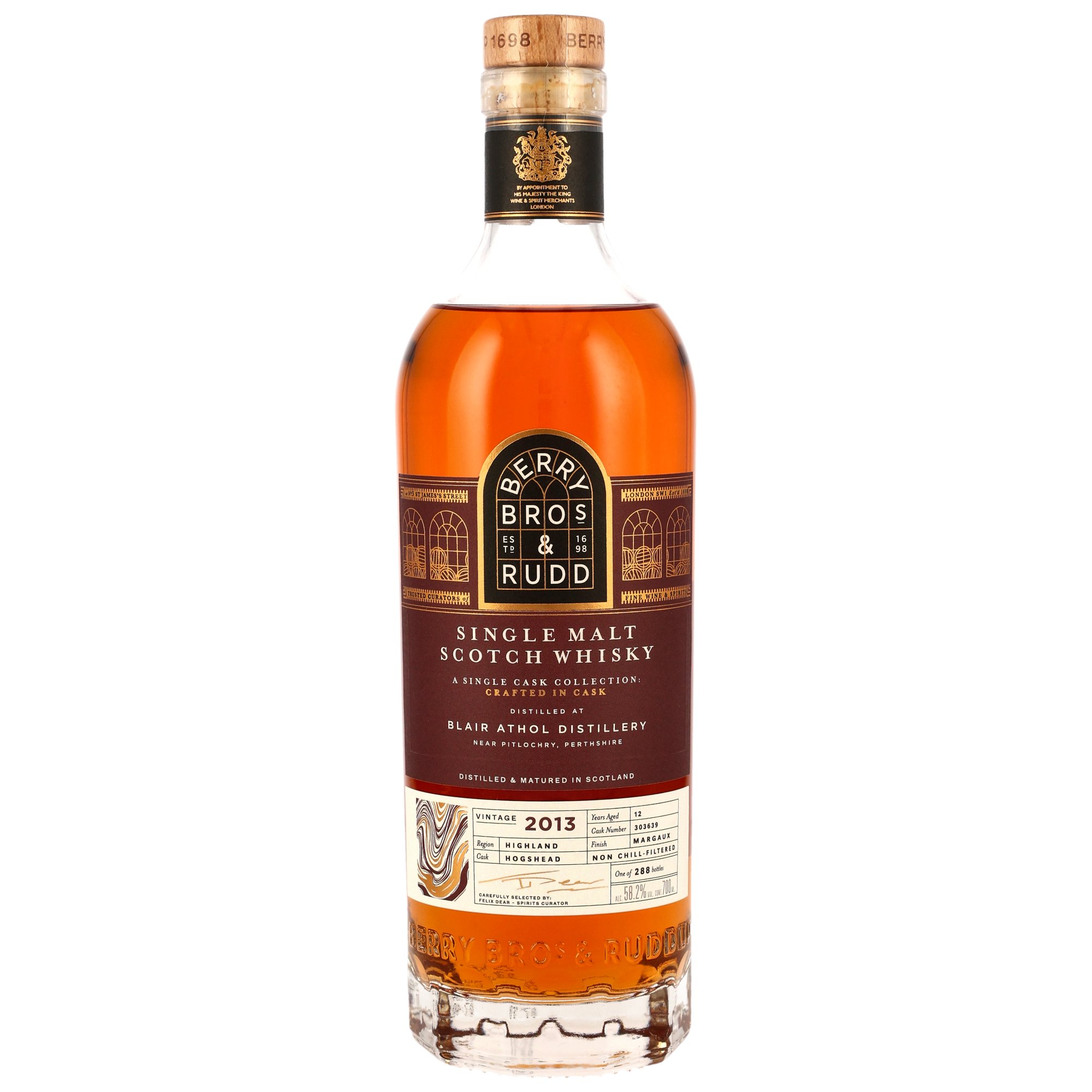 Blair Athol 2013, 12 y.o. - Margaux Finish, Odyssey Range, 58,2% Alc.Vol., Berry Bros. & Rudd