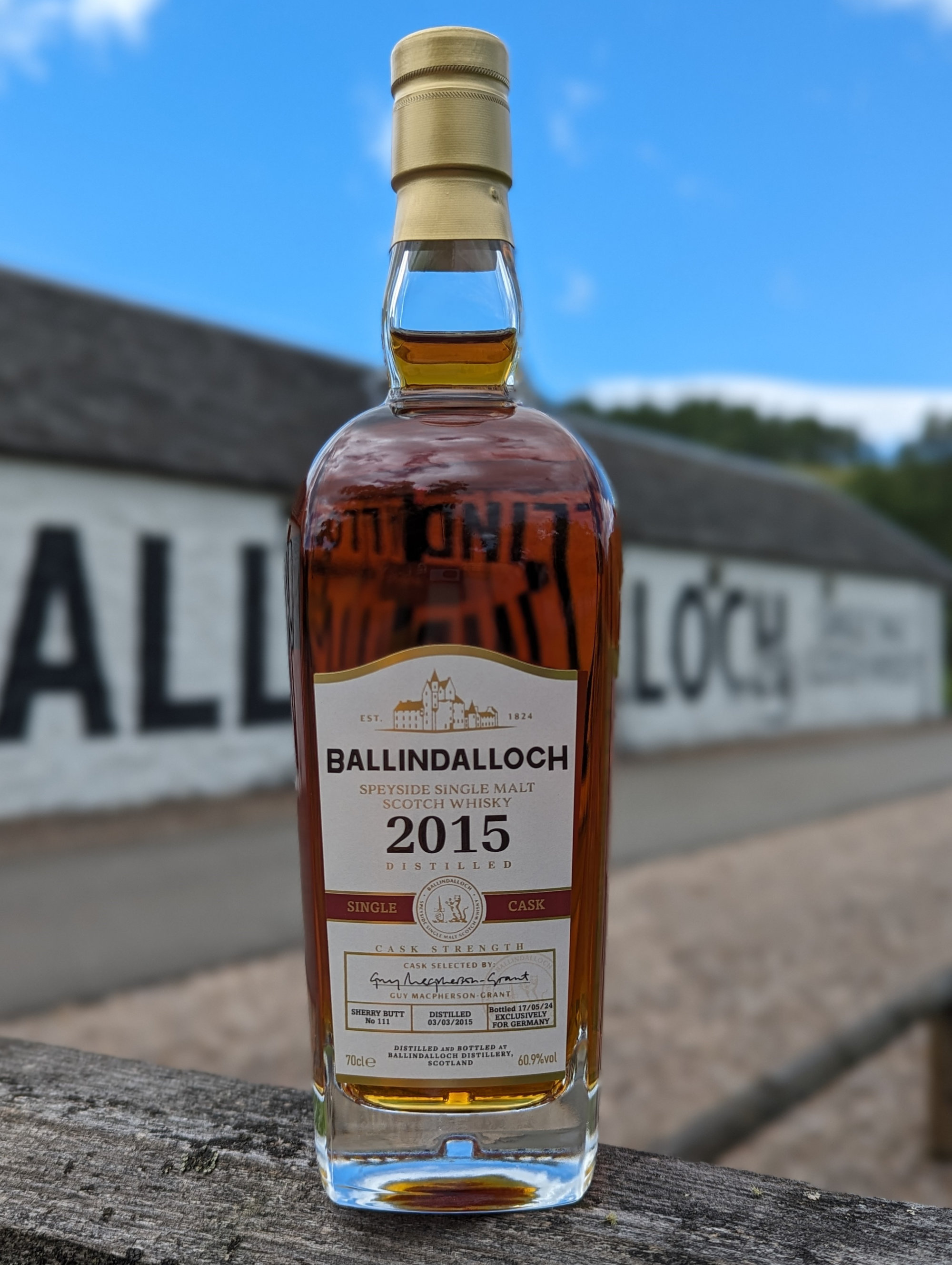 Ballindalloch 9 y.o., First Release - Sherry Butt, Cask No. 111, Dist. 03.03.2015/Bottl. 17.05.2024, 60,9% Alc.Vol., Ballindalloch Distillery