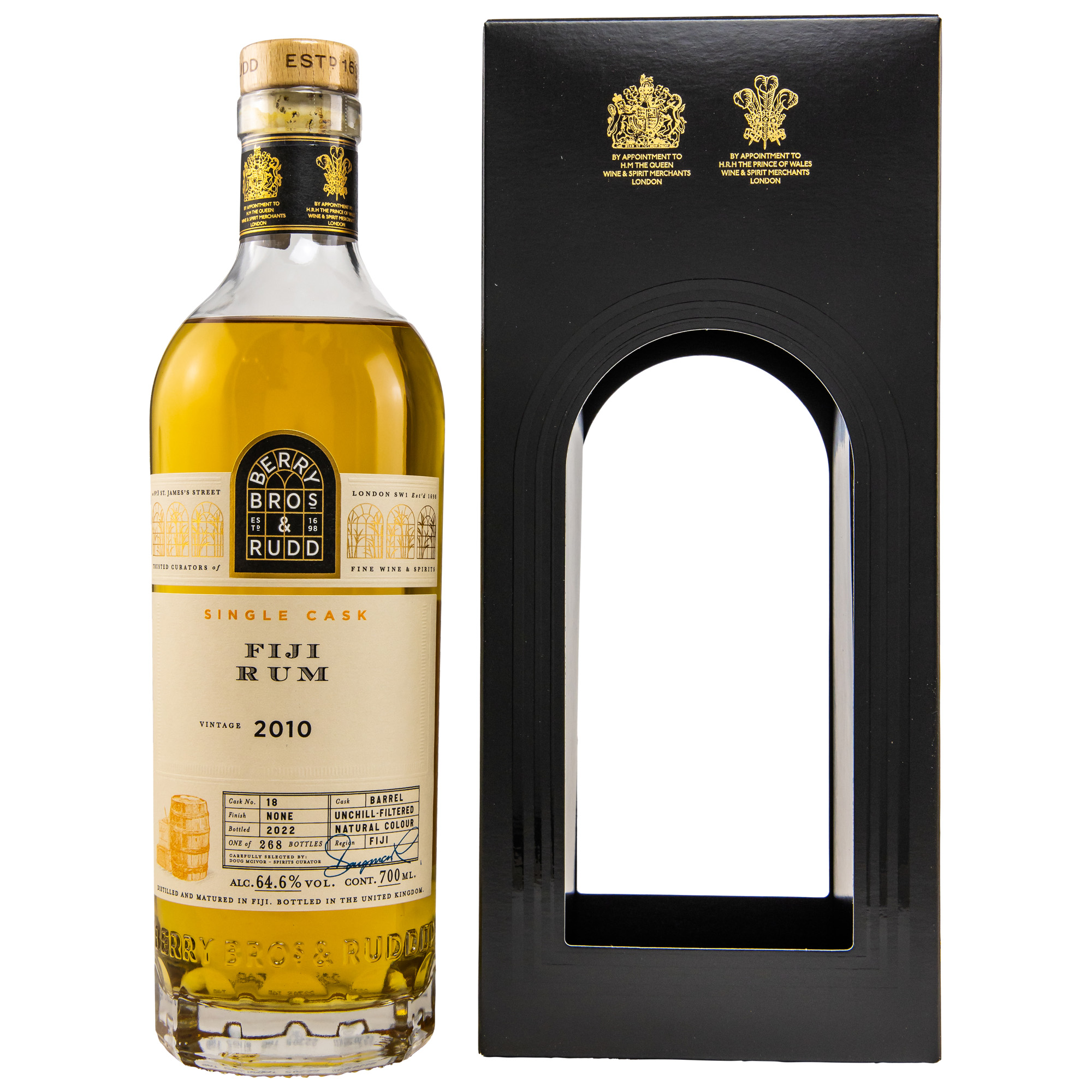 Fiji 2010, 12 y.o., 64,6% Alc.Vol., Cask No. 18, Berry Bros. & Rudd