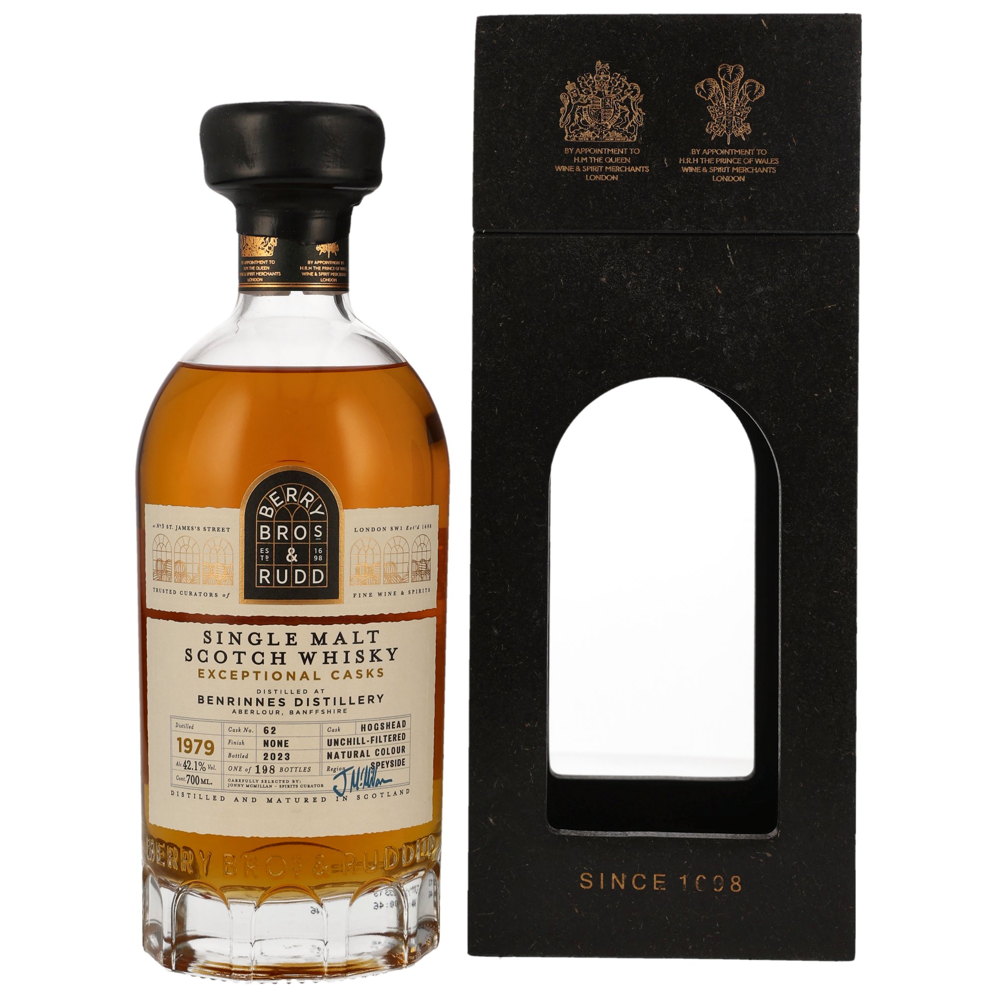 Benrinnes 1979, 44 y.o. - Exceptional Cask, Cask No. 62, 42,1% Alc.Vol., Berry Bros. & Rudd Benrinnes 1979, 44 y.o. - Exceptional Cask, Cask No. 62, 42,1% Alc.Vol., Berry Bros. & Rudd