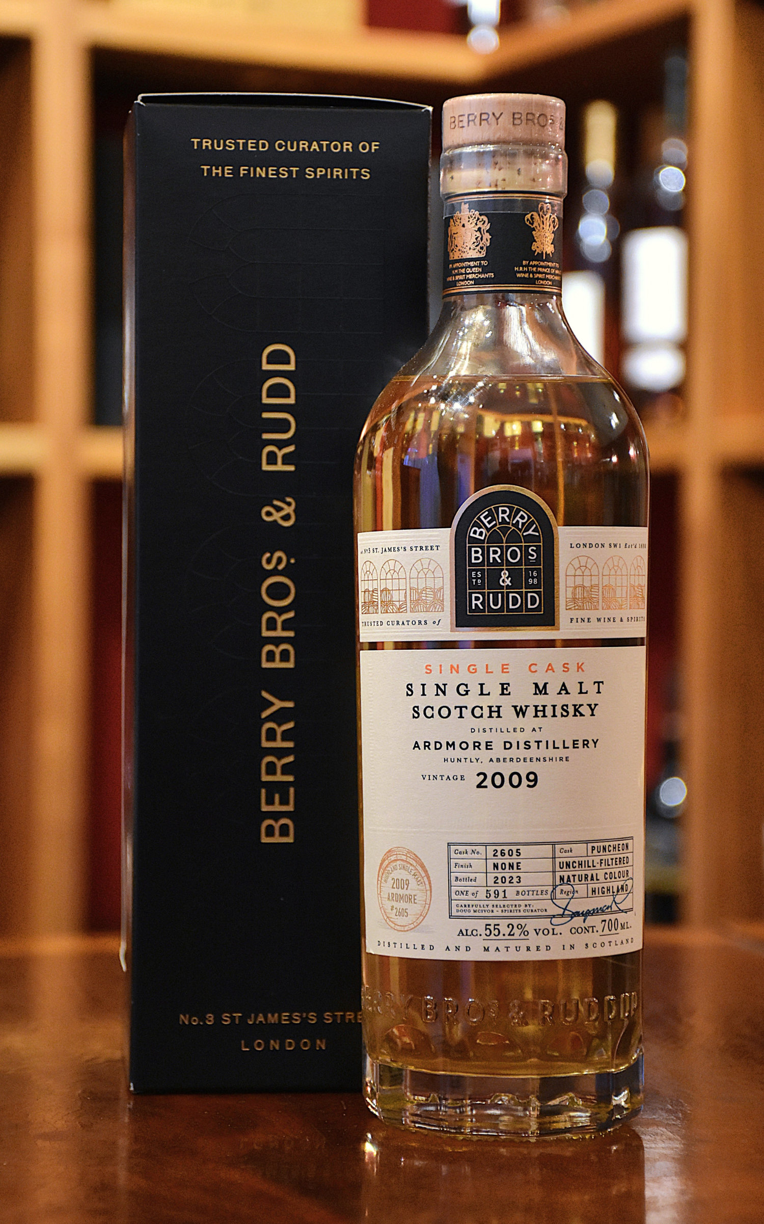Ardmore 2009, 14 y.o. - Refill Sherry Cask, Cask No. 2605, 55,2%Alc.Vol., Berry Bros. & Rudd