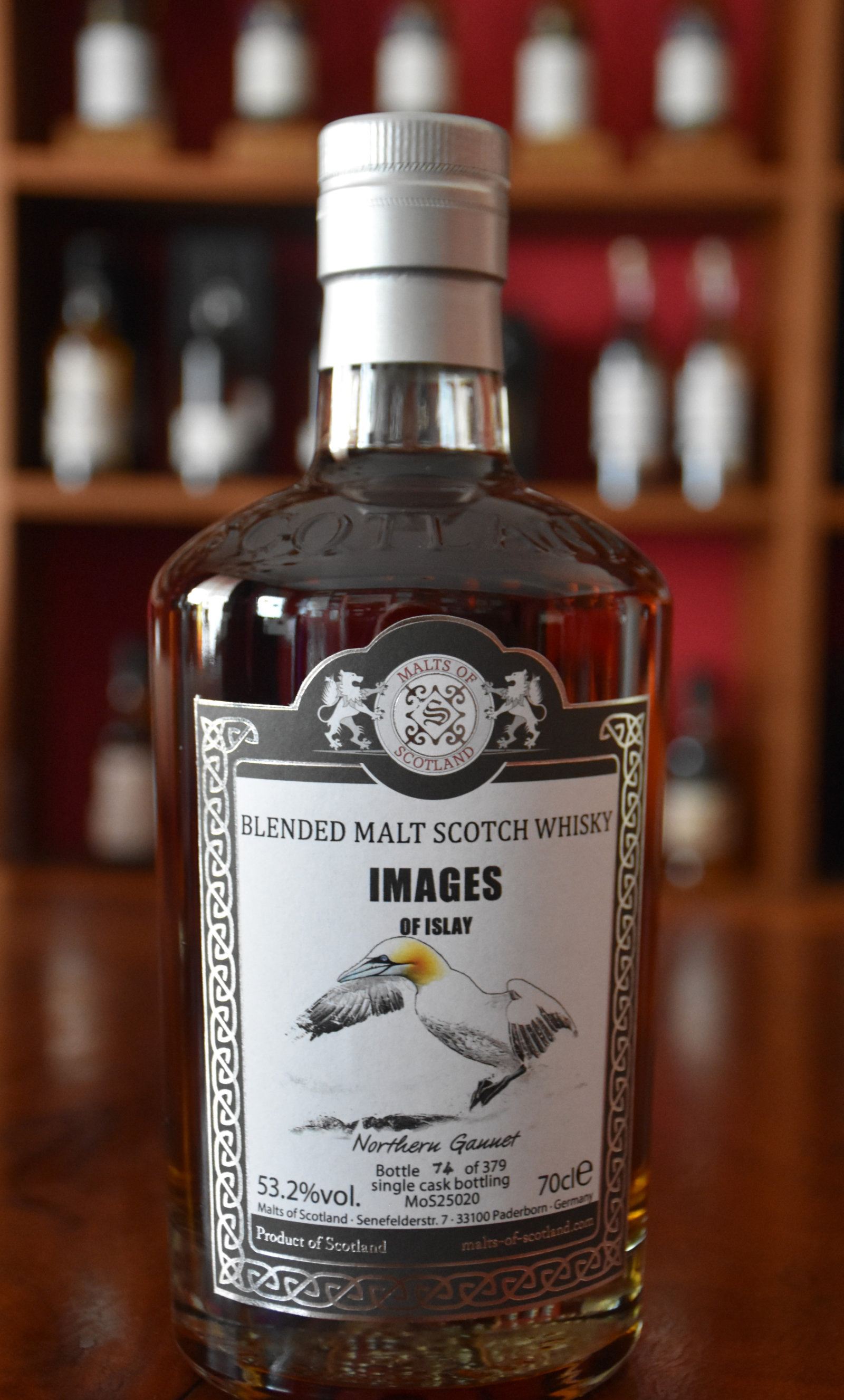 Images of Islay, "Northern Gannet" - Blended Malt, Cask No. MoS25020, 53,2% Alc.Vol., Malts of Scotland