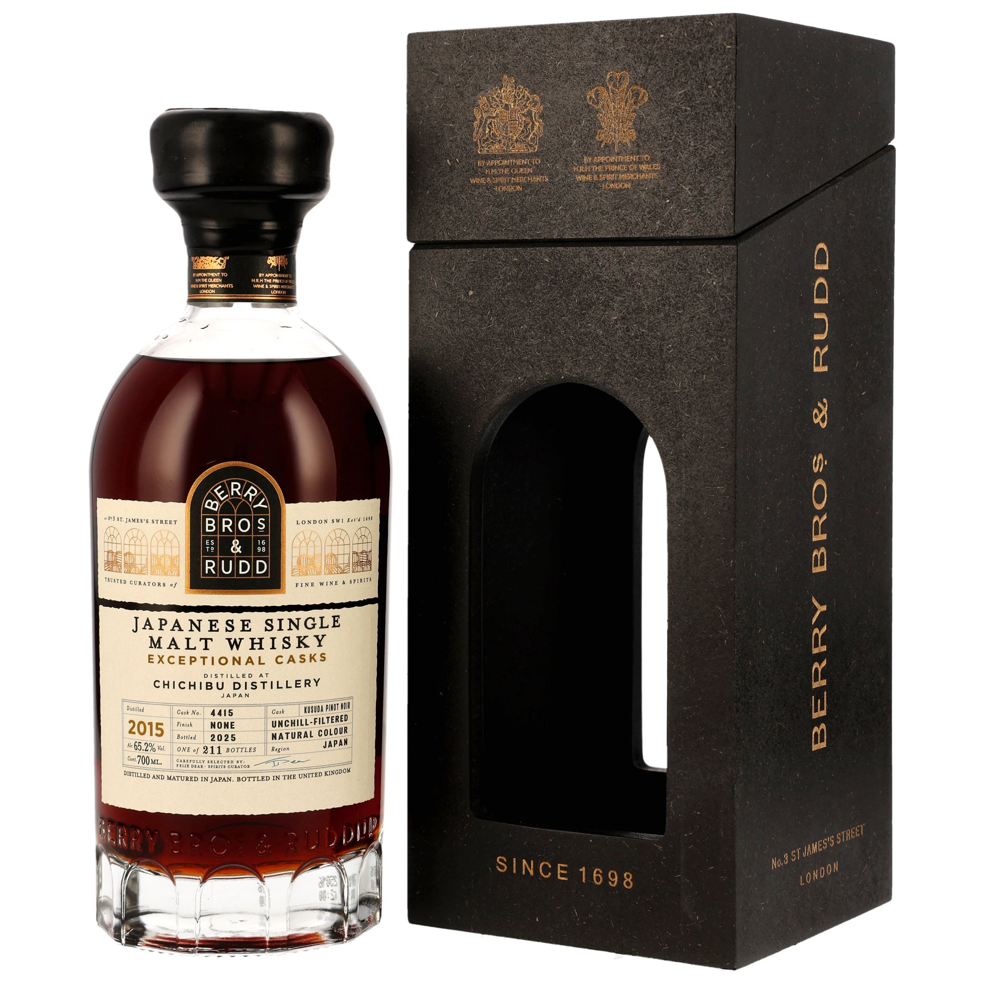 Chichibu 2015, 10 y.o. - Kusuda Pinot Noir Cask, Exceptional Cask,Cask 4415, 65,2%Alc. Vol., Berry Bros. & Rudd Chichibu 2015, 10 y.o. - Kusuda Pinot Noir Cask, Exceptional Cask,Cask 4415, 65,2%Alc. Vol., Berry Bros. & Rudd