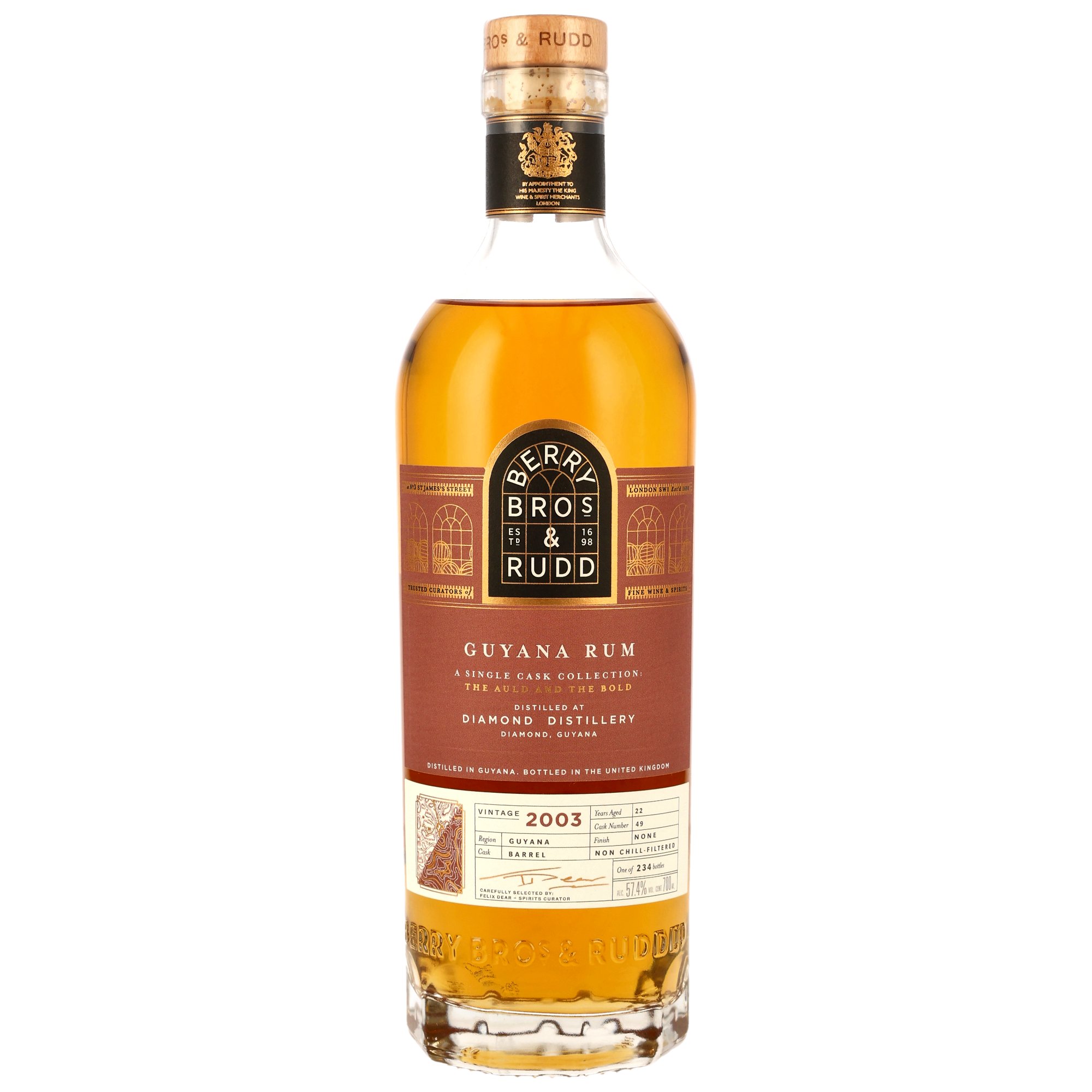 Diamond 2003, 22 y.o. - Barrel, The Auld and the Bold, 57,4%Alc.Vol., Berry Bros. & Rudd