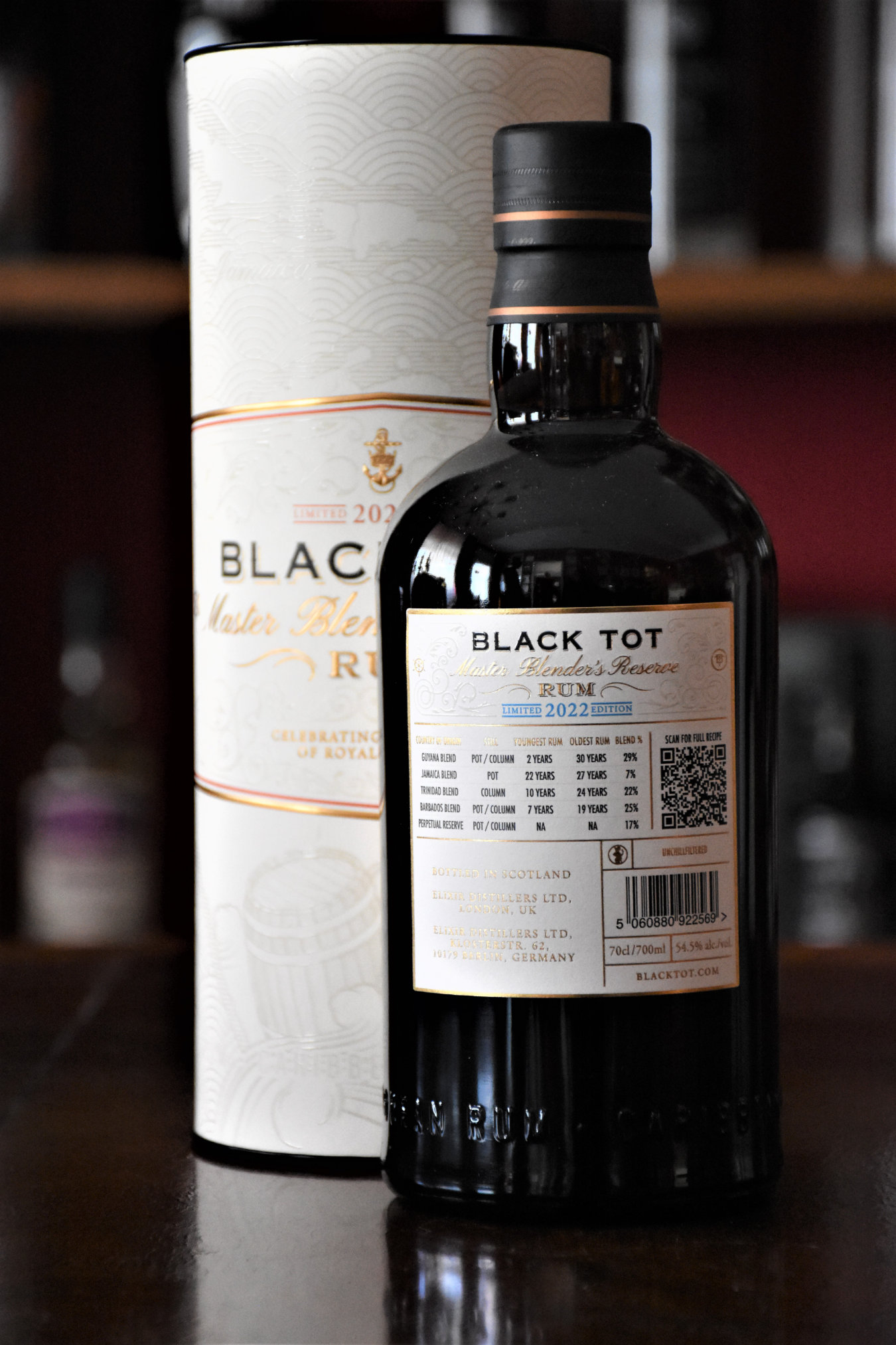 Black Tot - Master Blender´s Reserve 2022 Edition, 54,5% Alc.Vol., Elixier Distillers